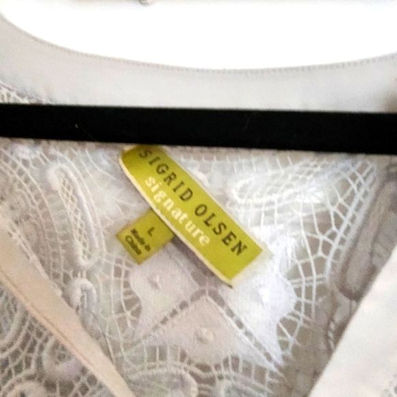 Beautiful Sigrid Olsen Signature Lace Tunic - Picture 3 of 5